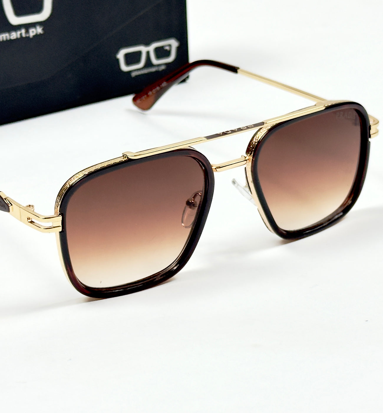 Prada – 021 – 56 – Brown Gradient – Metal – Sunglasses – Unisex