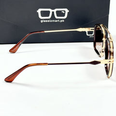 Prada – 021 – 56 – Brown Gradient – Metal – Sunglasses – Unisex