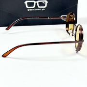 Cartier – 06017 – 56 – Brown Yellow – Metal – Sunglasses – Unisex