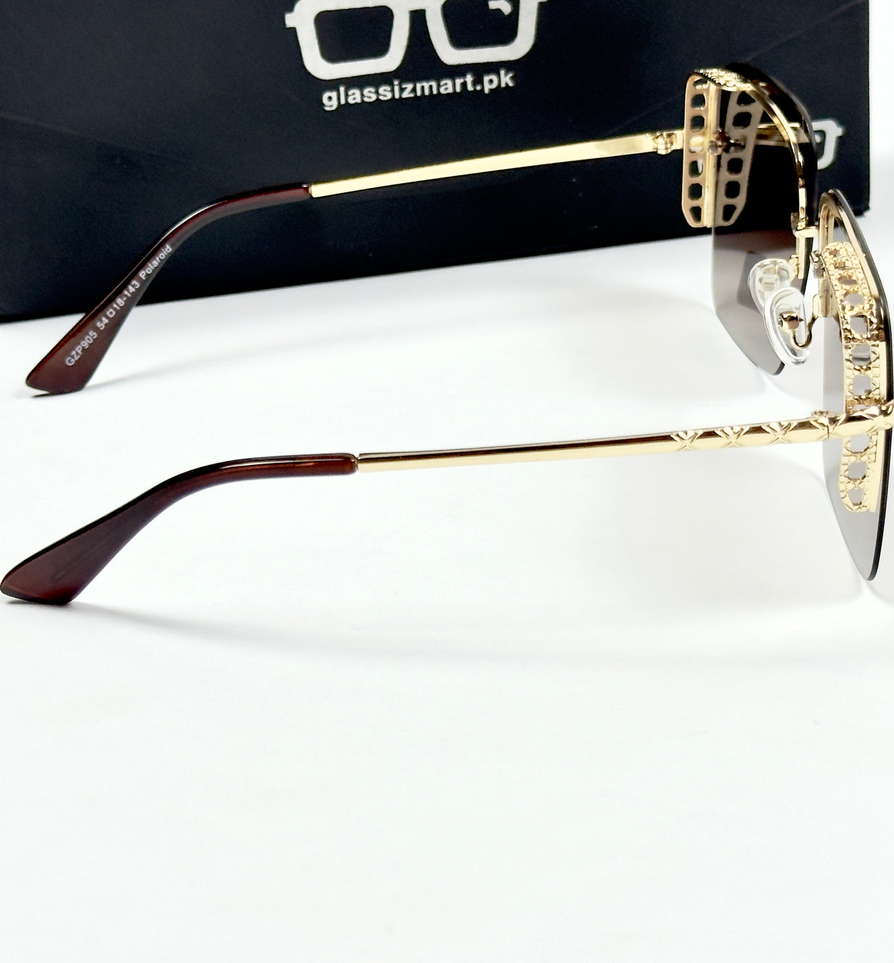 Gucci – 905 – 54 – Golden Brown – Metal – Sunglasses – Ladies