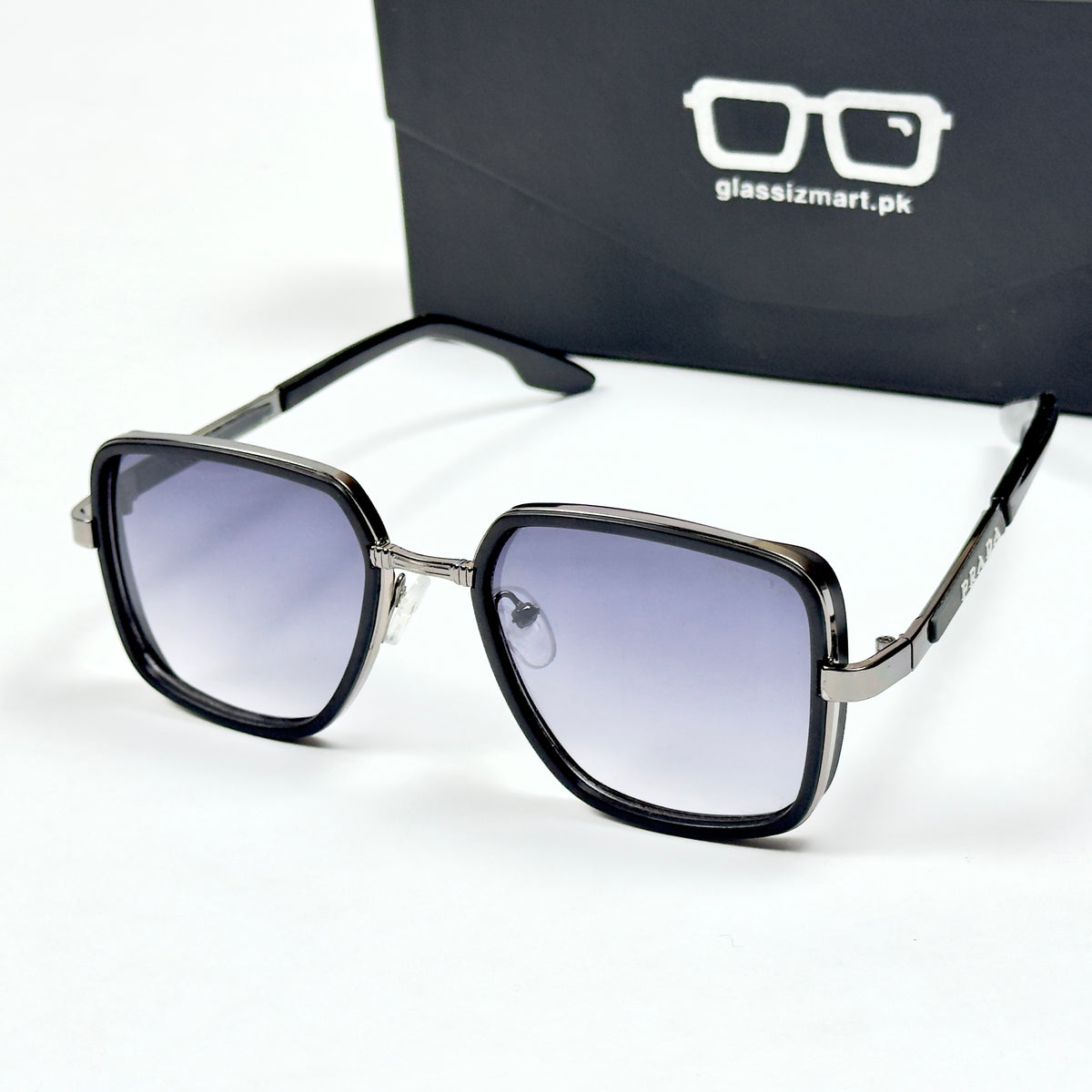 Prada – 259 – 56 – Black Gradient – Metal – Sunglasses – Unisex