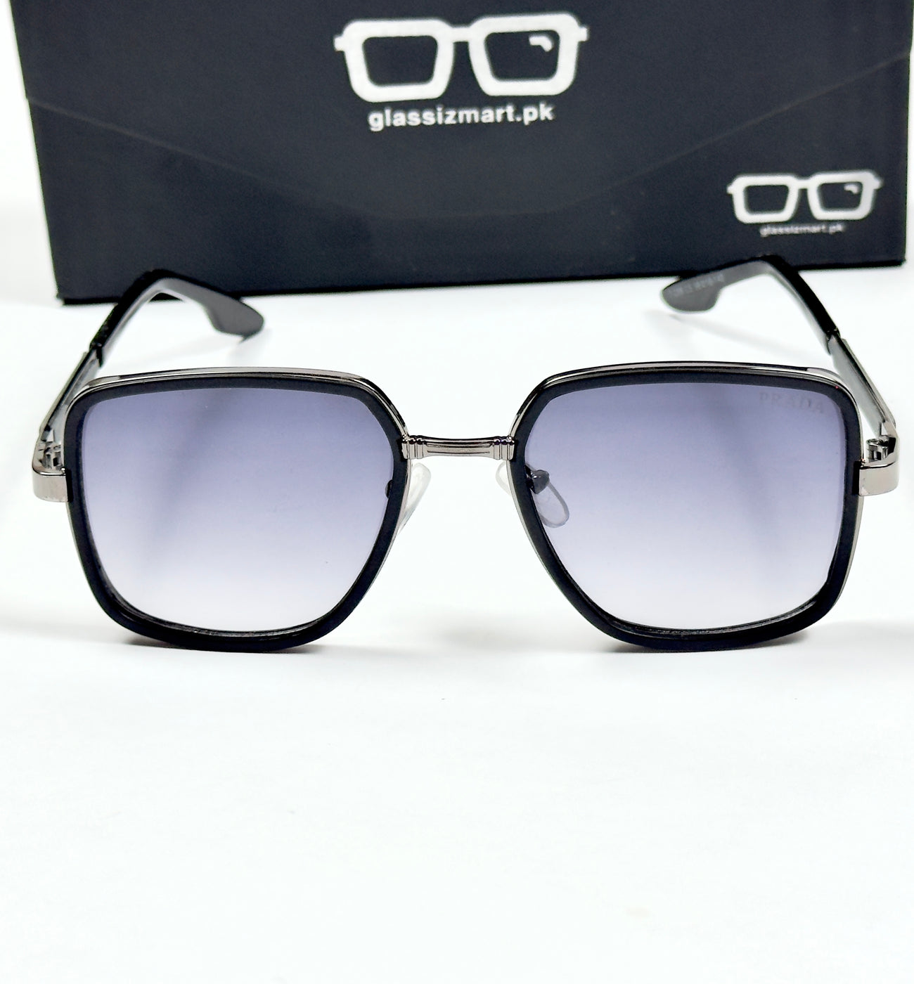 Prada – 259 – 56 – Black Gradient – Metal – Sunglasses – Unisex