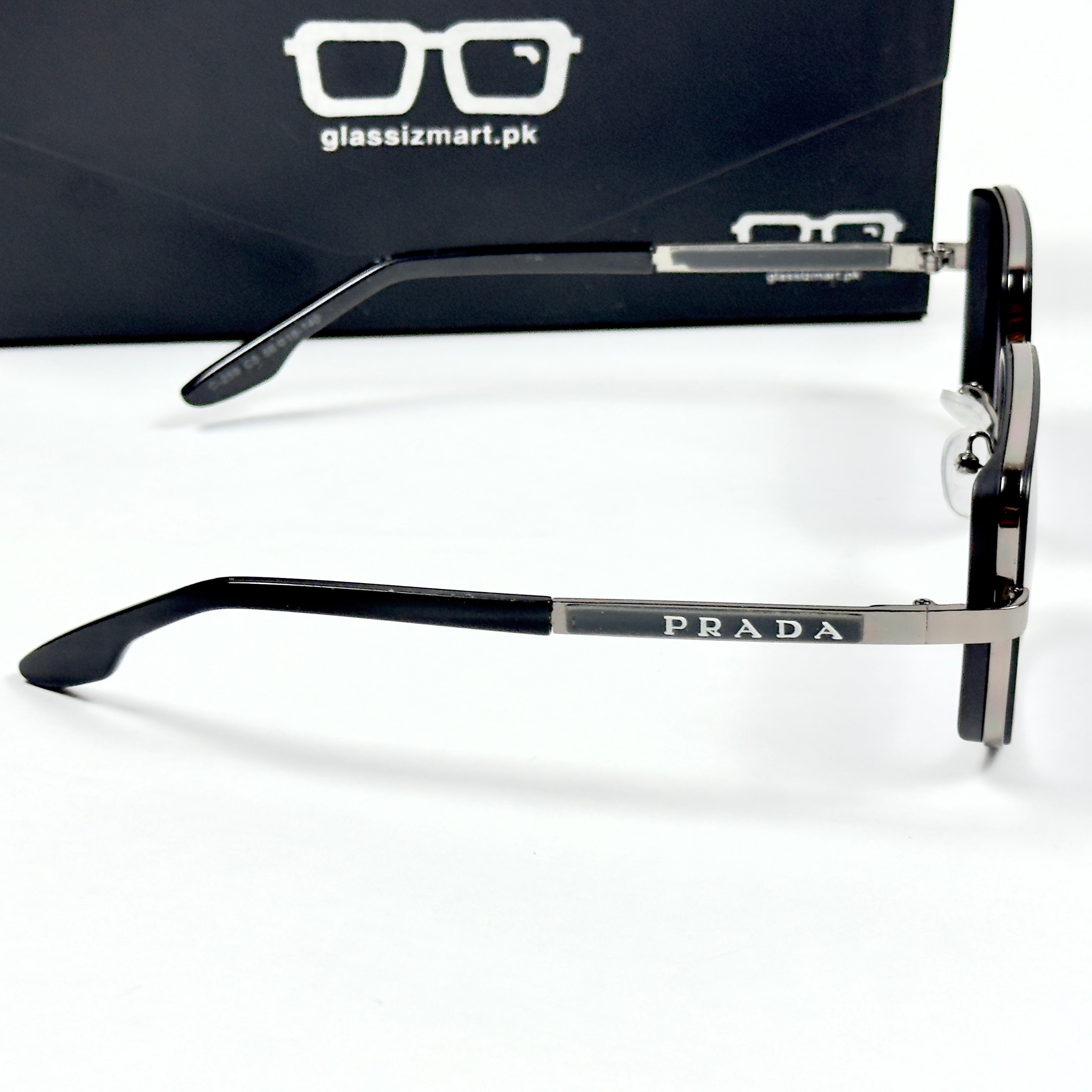 Prada – 259 – 56 – Black Gradient – Metal – Sunglasses – Unisex