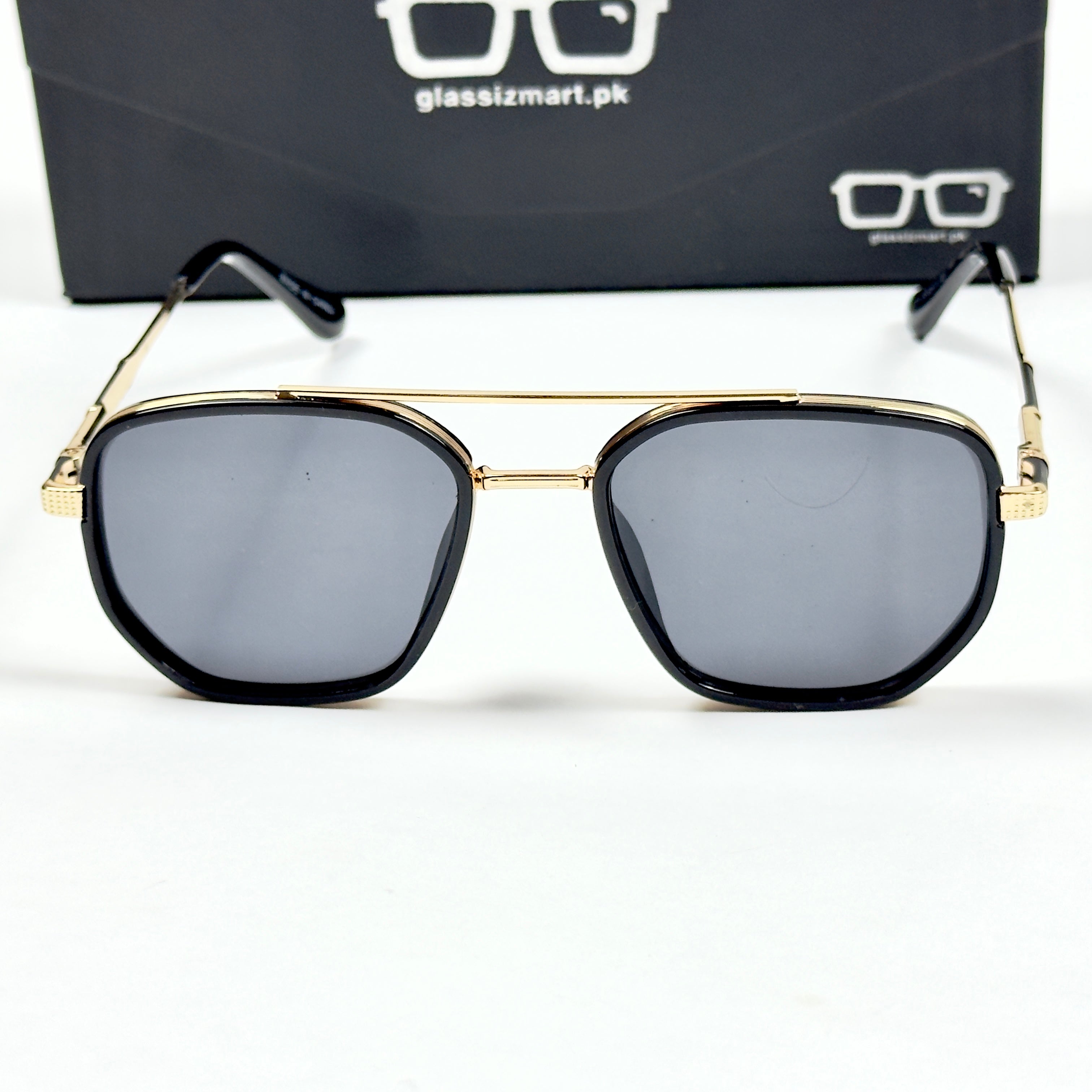Dior – 256 – 55 –  Golden Black – Metal – Sunglasses – Unisex