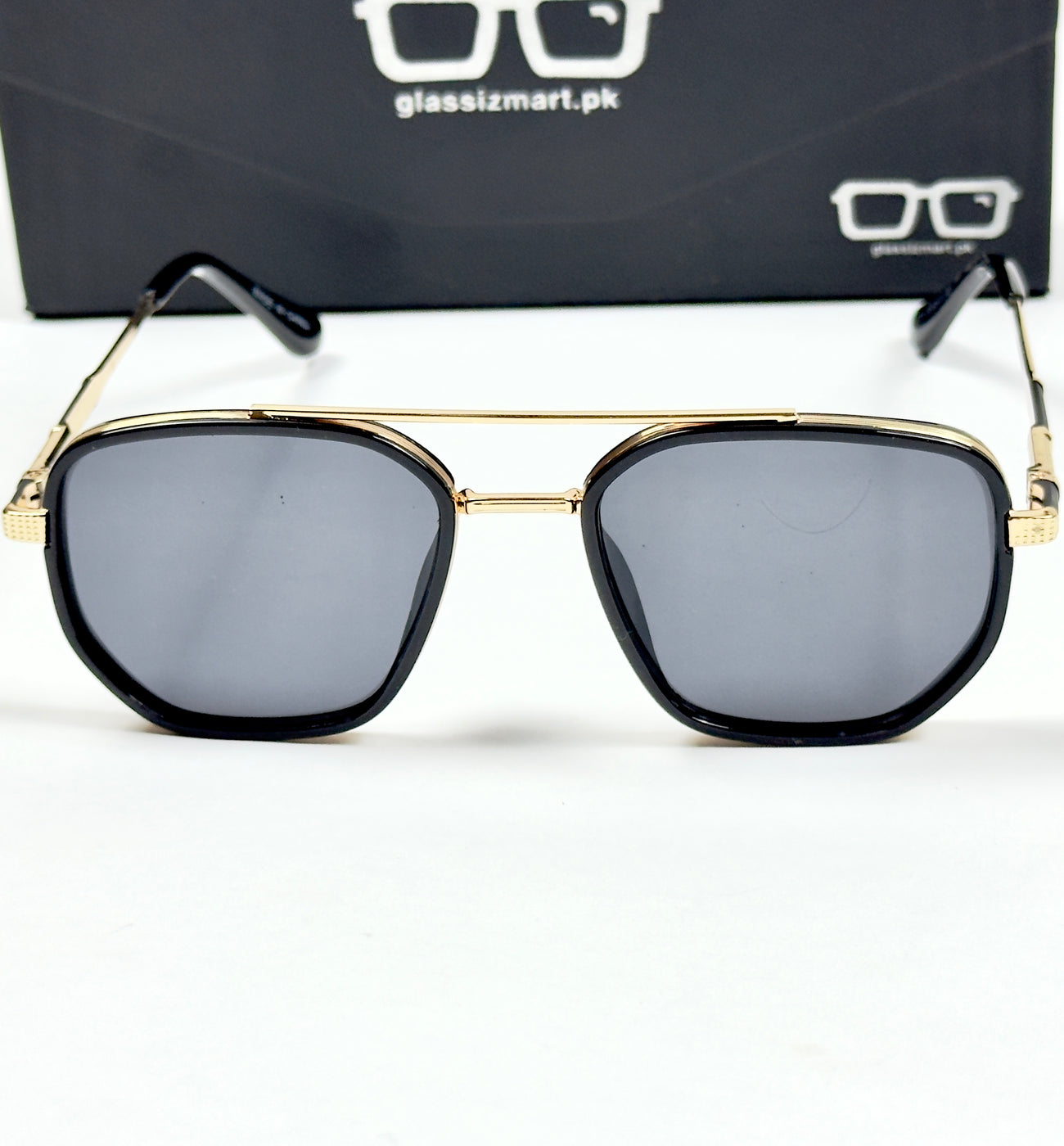 Dior – 256 – 55 –  Golden Black – Metal – Sunglasses – Unisex