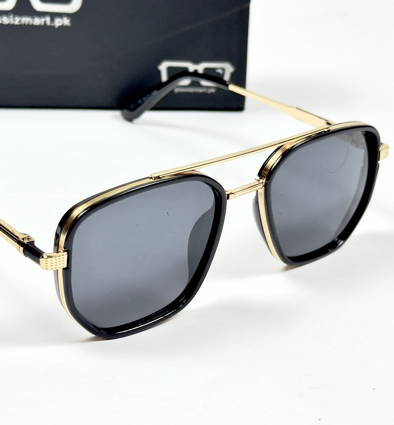 Dior – 256 – 55 –  Golden Black – Metal – Sunglasses – Unisex