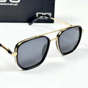 Dior – 256 – 55 –  Golden Black – Metal – Sunglasses – Unisex