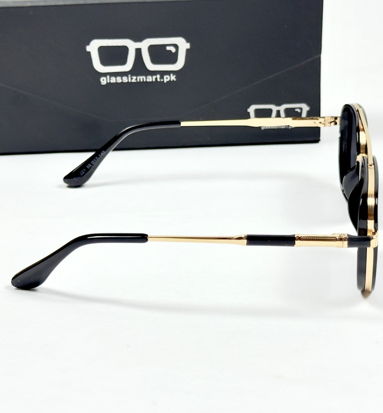 Dior – 256 – 55 –  Golden Black – Metal – Sunglasses – Unisex