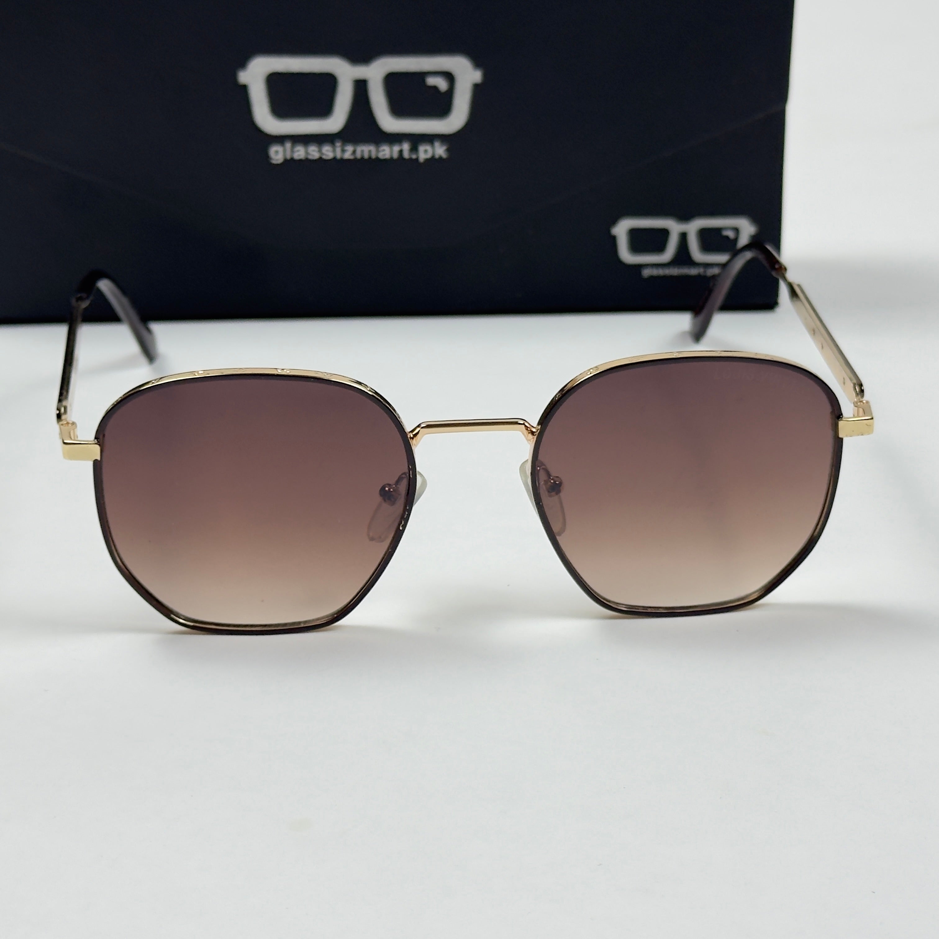 Louis Vuitton – 11731 – 55 – Golden Brown – Metal – Sunglasses – Unisex