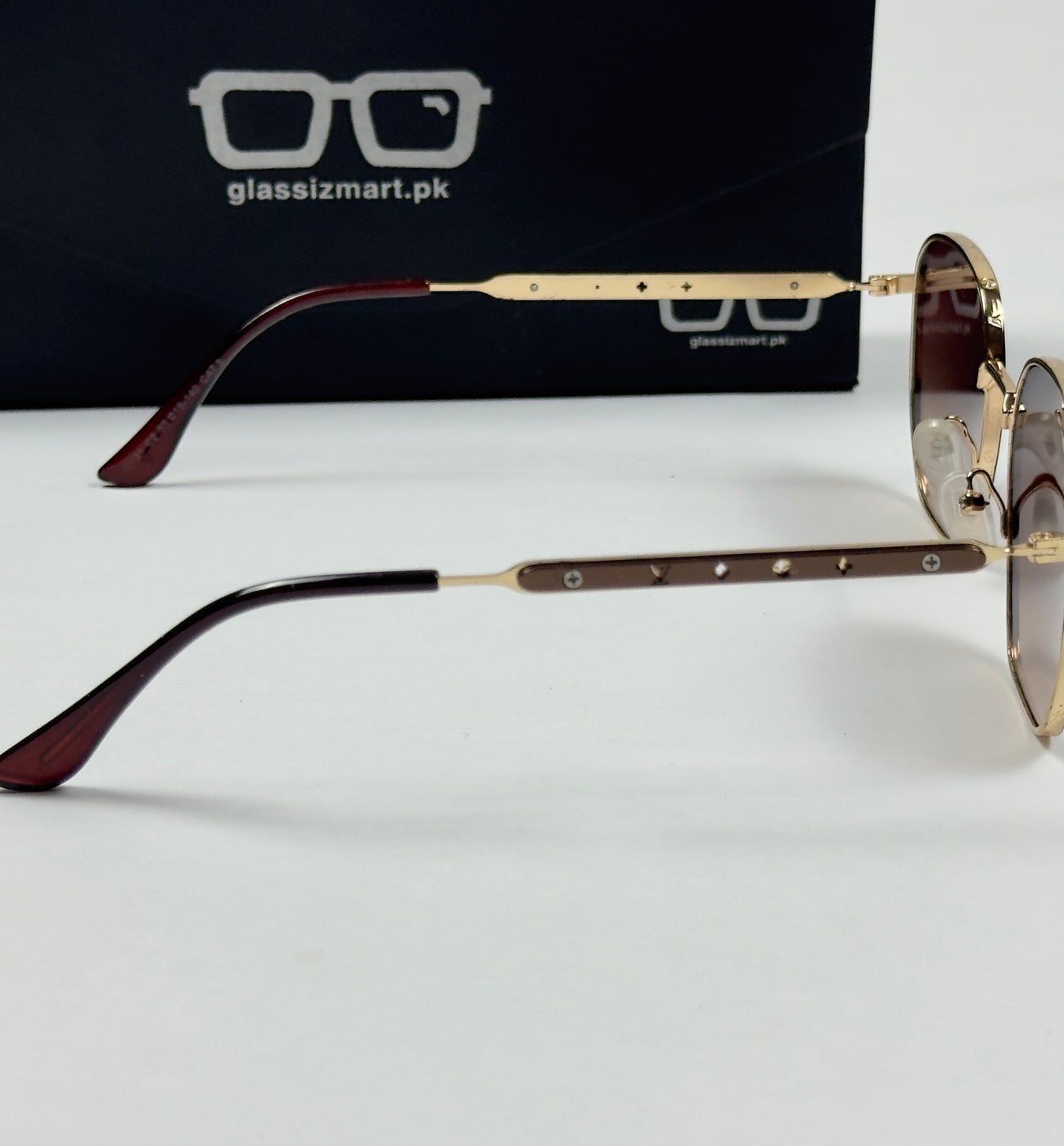 Louis Vuitton – 11731 – 55 – Golden Brown – Metal – Sunglasses – Unisex