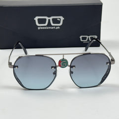 Gucci – 5024 – 53 – Grey Blue – Metal – Sunglasses – Unisex