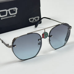 Gucci – 5024 – 53 – Grey Blue – Metal – Sunglasses – Unisex