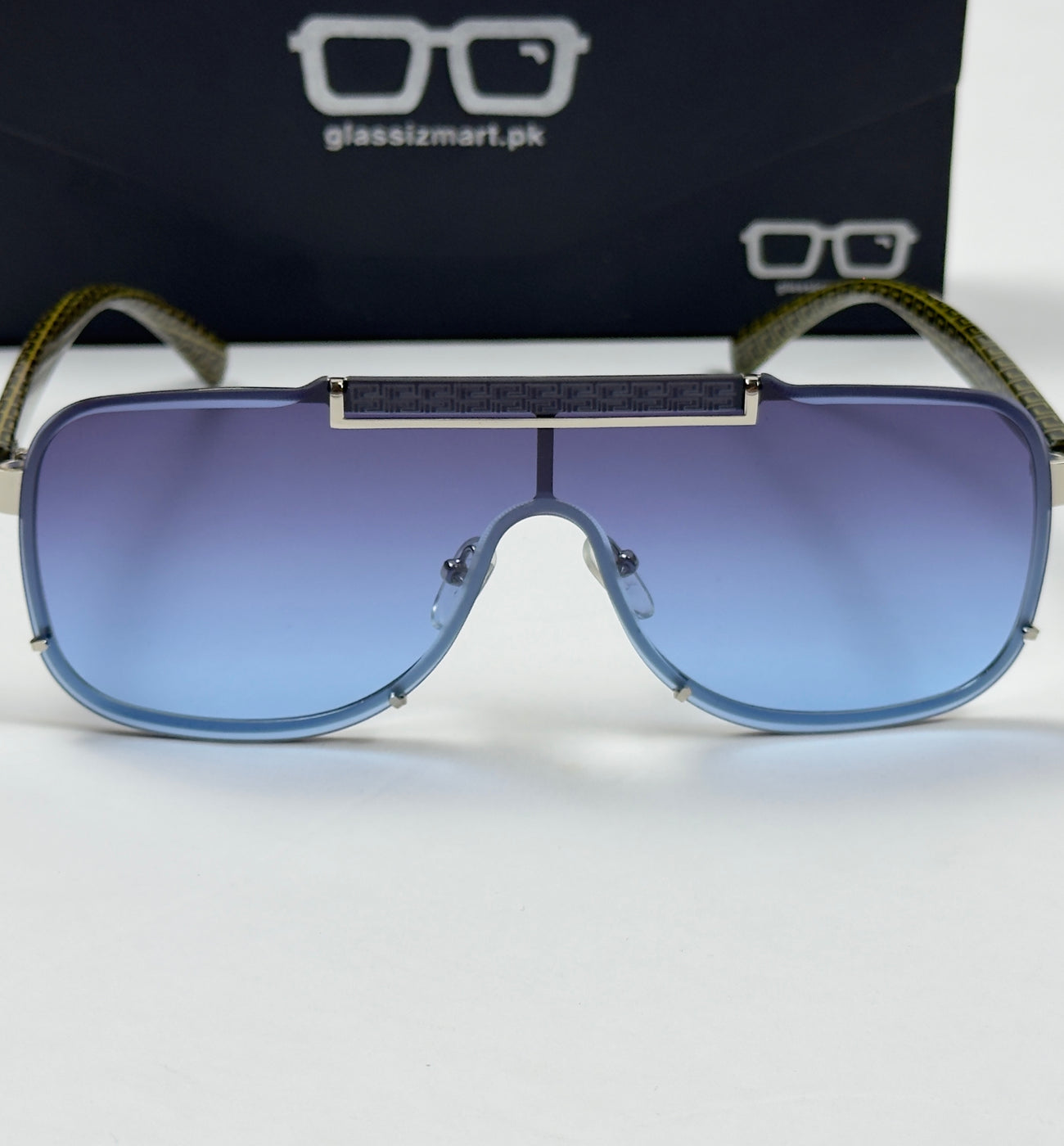 Burberry – 5007 - 51 – Silver Blue - Metal - Sunglasses – Unisex