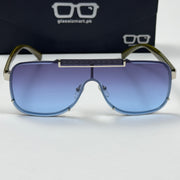 Burberry – 5007 - 51 – Silver Blue - Metal - Sunglasses – Unisex
