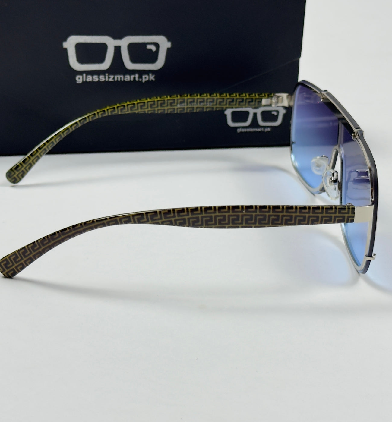 Burberry – 5007 - 51 – Silver Blue - Metal - Sunglasses – Unisex