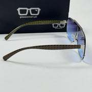 Burberry – 5007 - 51 – Silver Blue - Metal - Sunglasses – Unisex