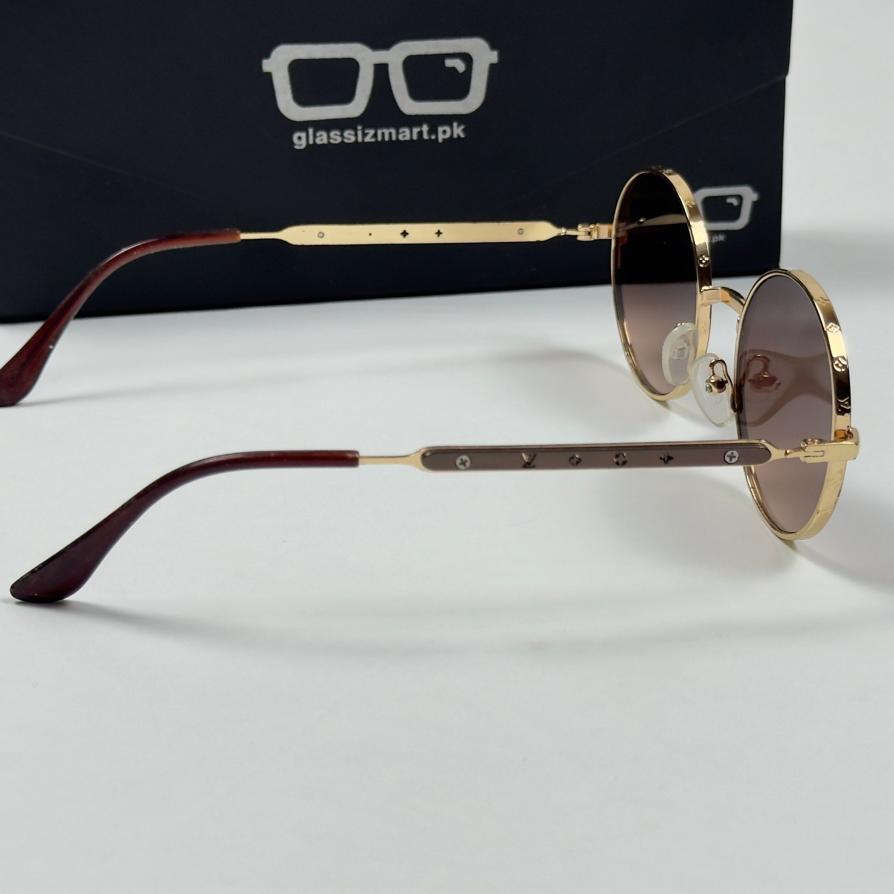 Louis Vuitton – 11732 – 55 – Golden Brown – Metal – Sunglasses – Unisex