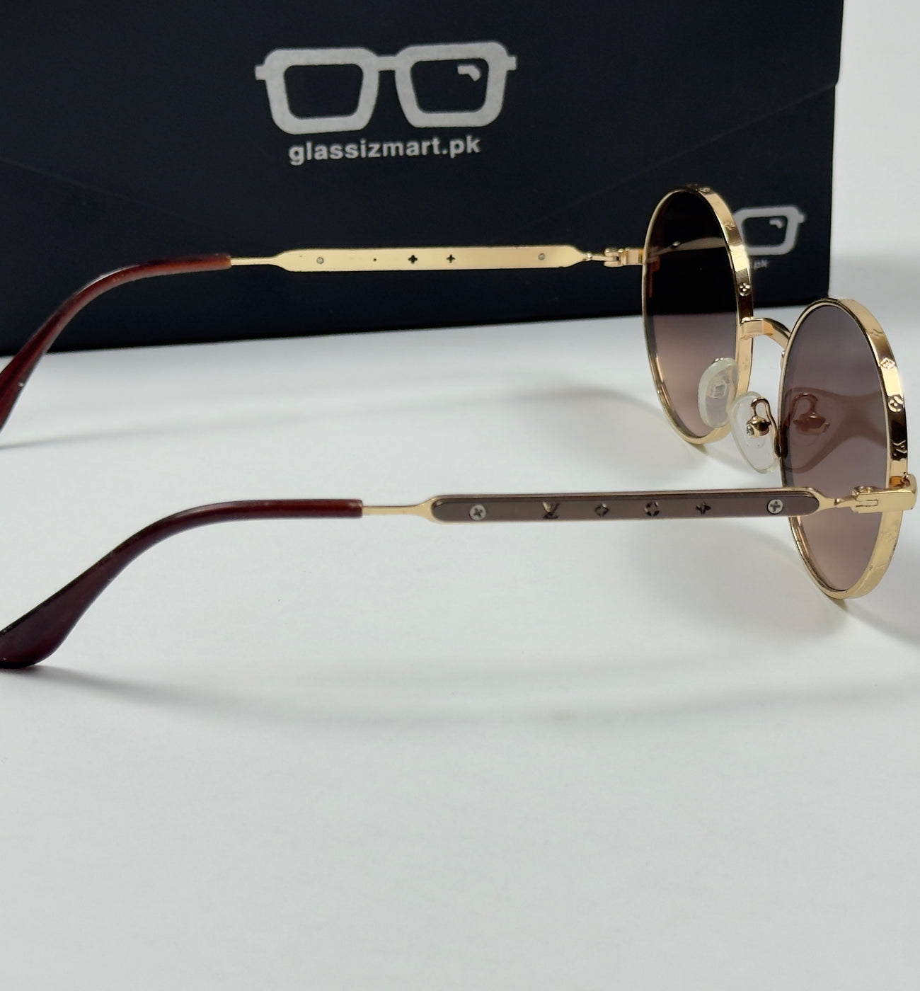 Louis Vuitton – 11732 – 55 – Golden Brown – Metal – Sunglasses – Unisex