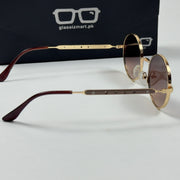 Louis Vuitton – 11732 – 55 – Golden Brown – Metal – Sunglasses – Unisex
