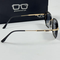 Dior – 5039 – 51 – Golden Black – Metal – Sunglasses – Unisex