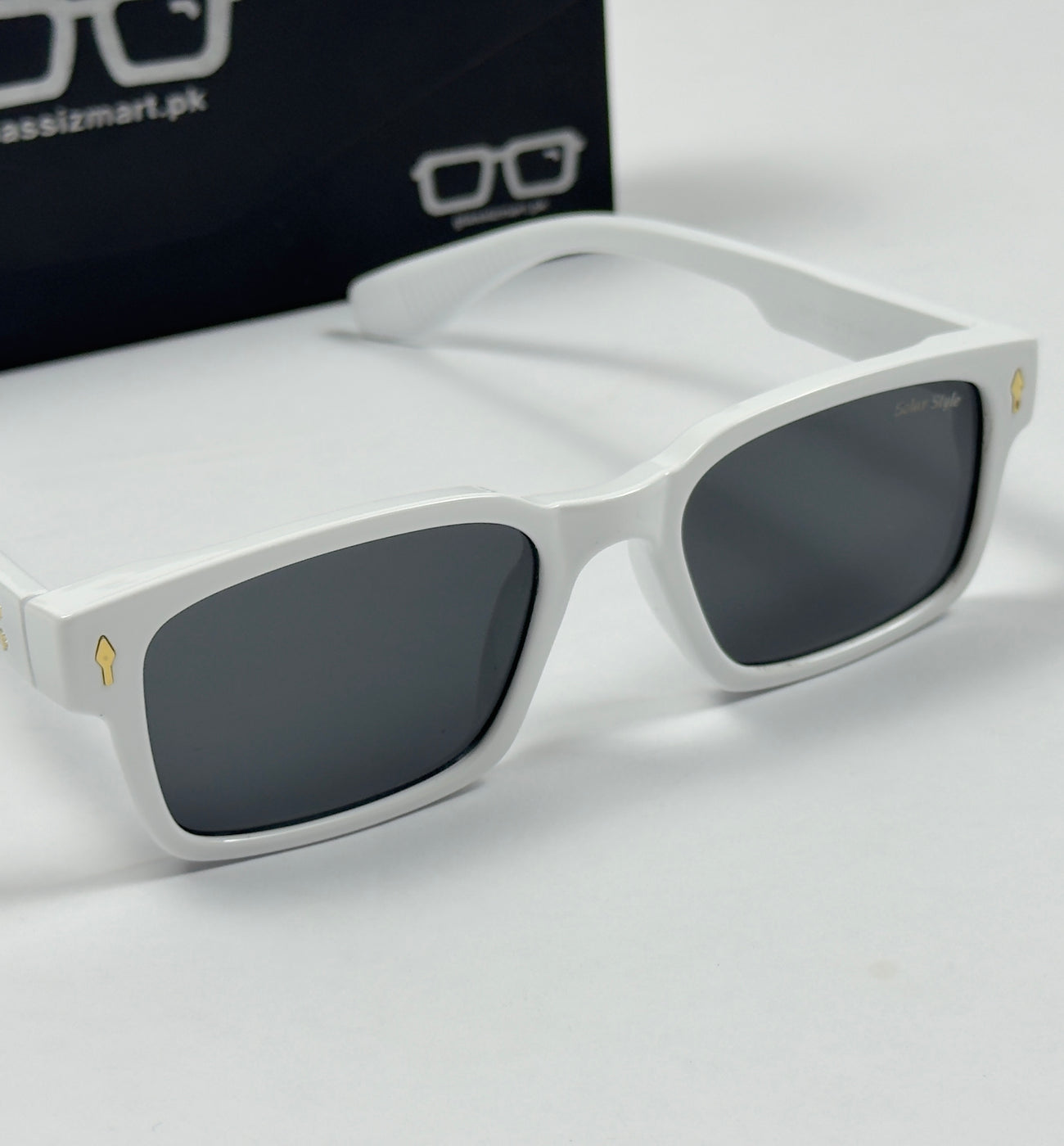 Moscot – 6041 – 53 - White Black – Acetate  – Sunglasses - Unisex