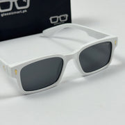 Moscot – 6041 – 53 - White Black – Acetate  – Sunglasses - Unisex