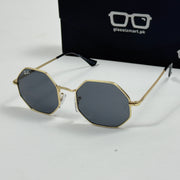 Rayban – 1972 – 55 – Golden Black – Metal – Sunglasses – Women