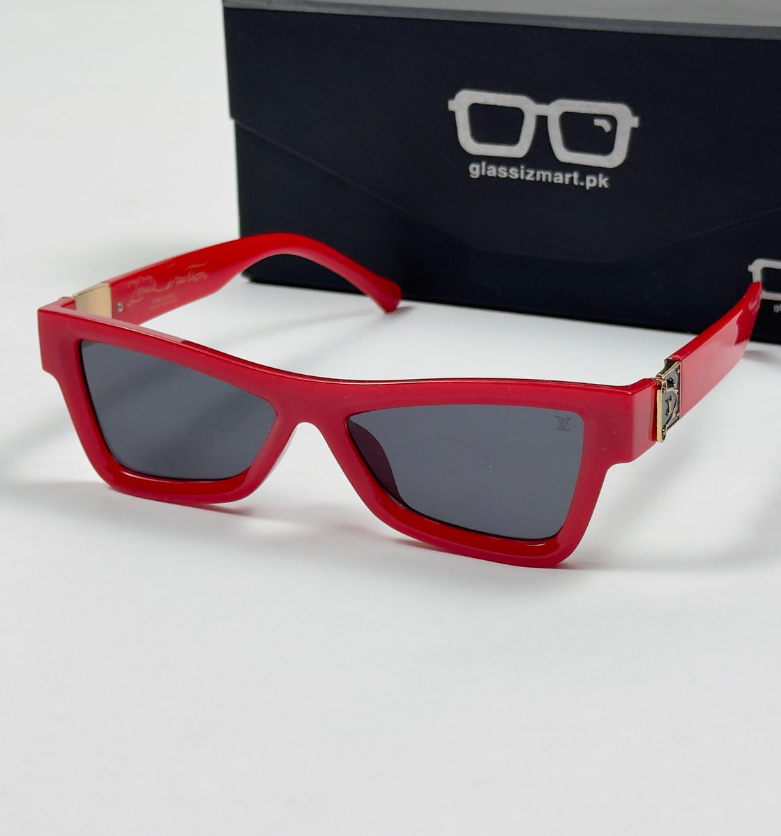 Louis Vuitton – 96008 – 58 – Red Black – Acetate  - Sunglasses – Unisex