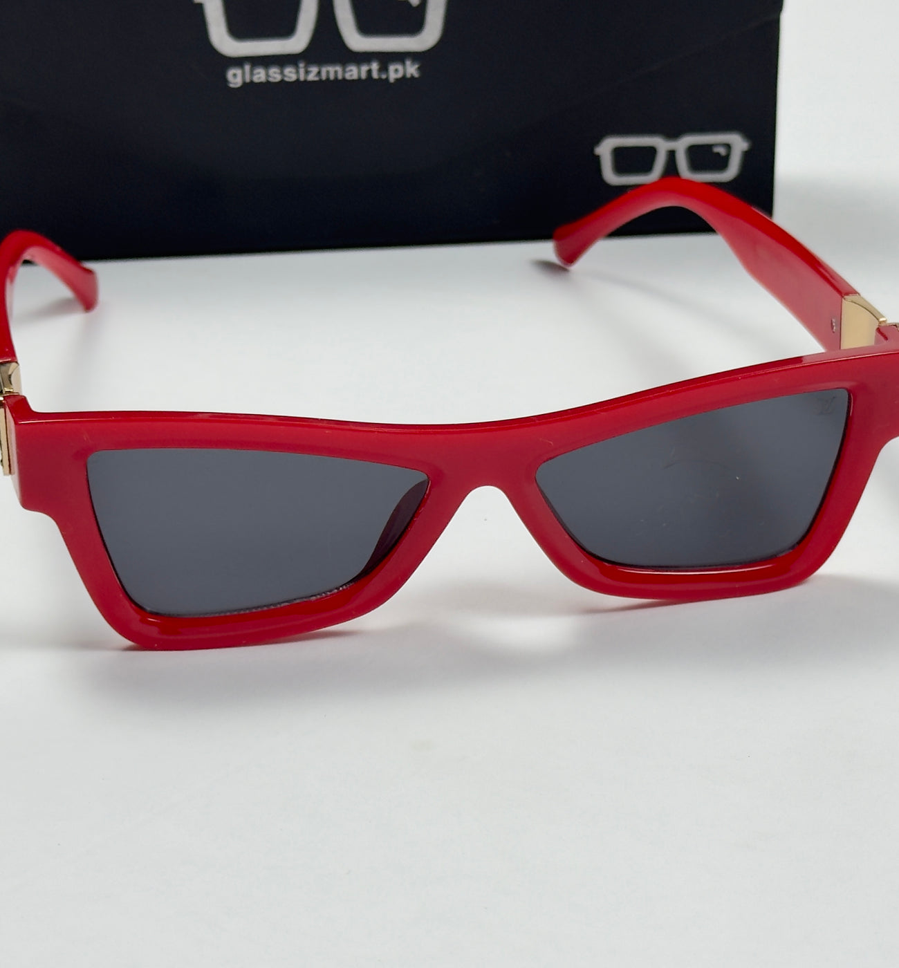 Louis Vuitton – 96008 – 58 – Red Black – Acetate  - Sunglasses – Unisex