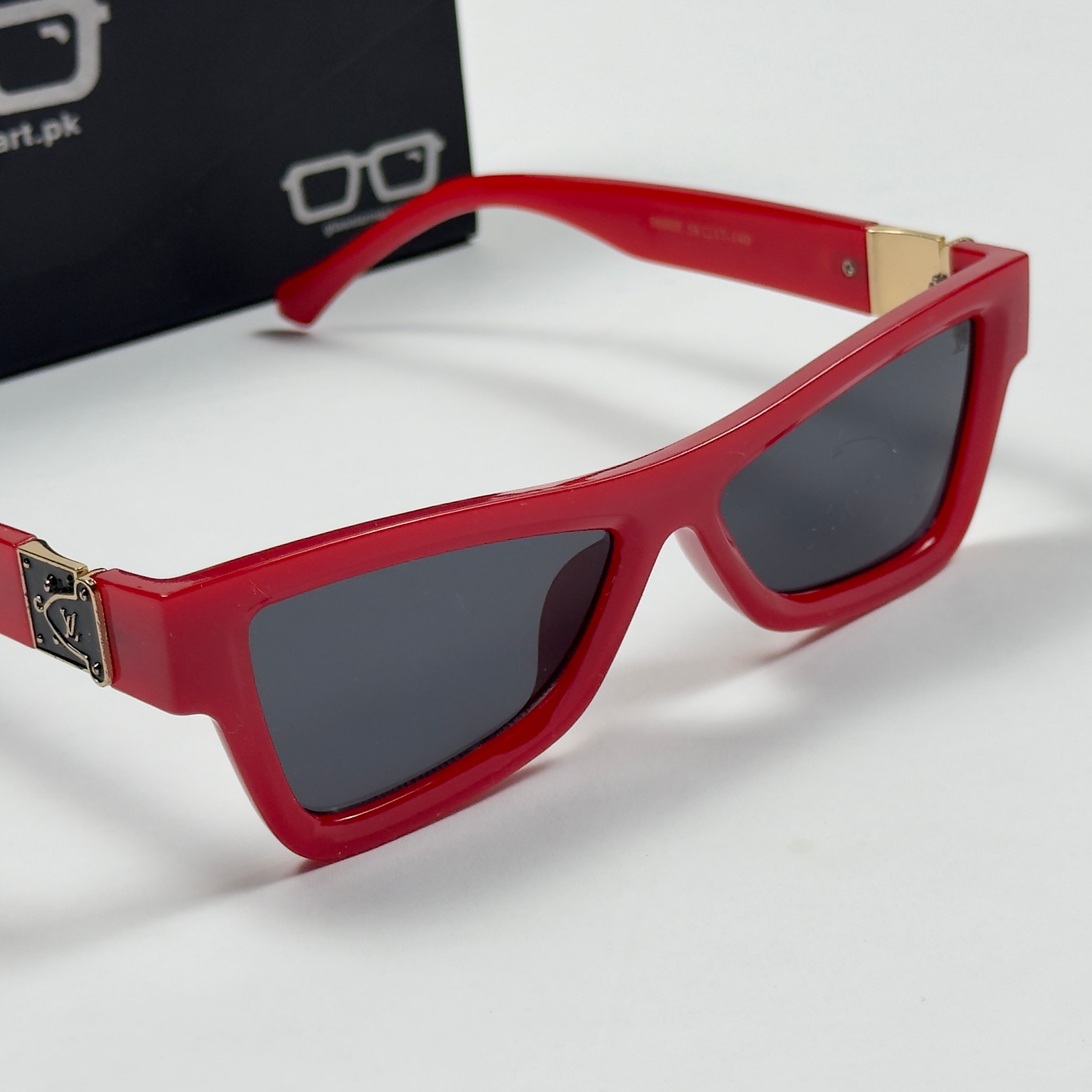 Louis Vuitton – 96008 – 58 – Red Black – Acetate  - Sunglasses – Unisex