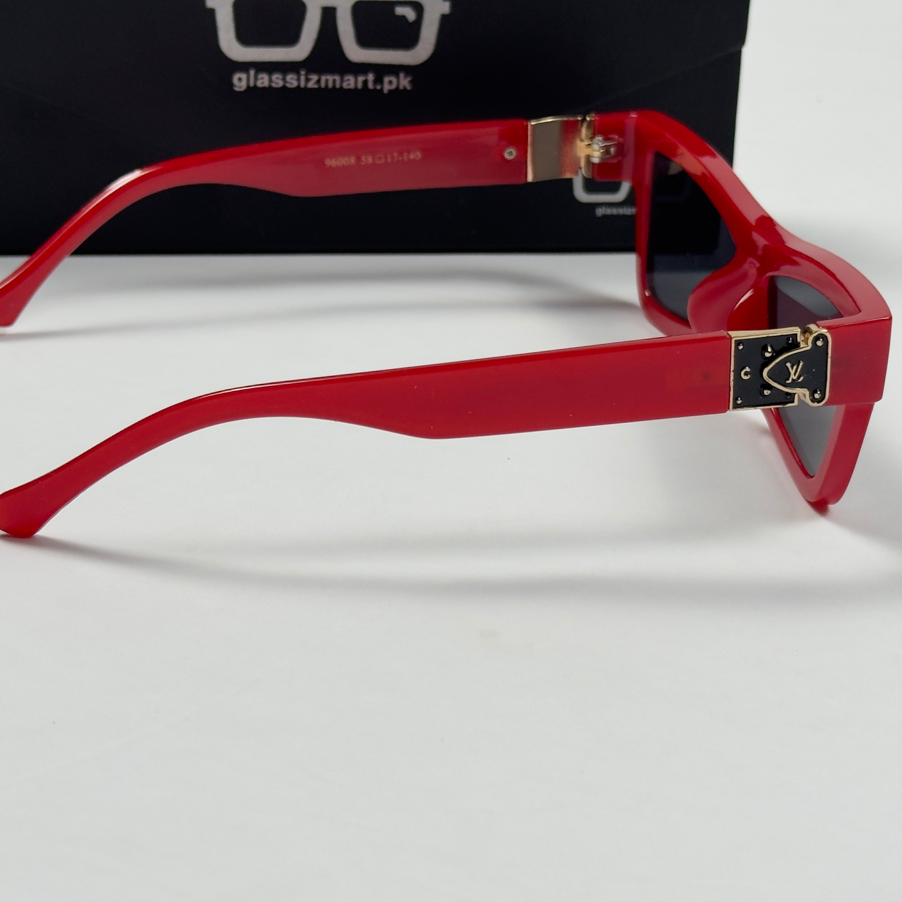 Louis Vuitton – 96008 – 58 – Red Black – Acetate  - Sunglasses – Unisex