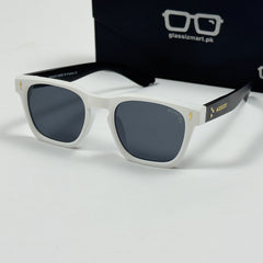 Moscot – 6022 – 52 - White Black – Acetate  – Sunglasses - Unisex