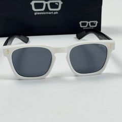 Moscot – 6022 – 52 - White Black – Acetate  – Sunglasses - Unisex