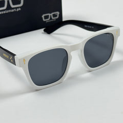 Moscot – 6022 – 52 - White Black – Acetate  – Sunglasses - Unisex