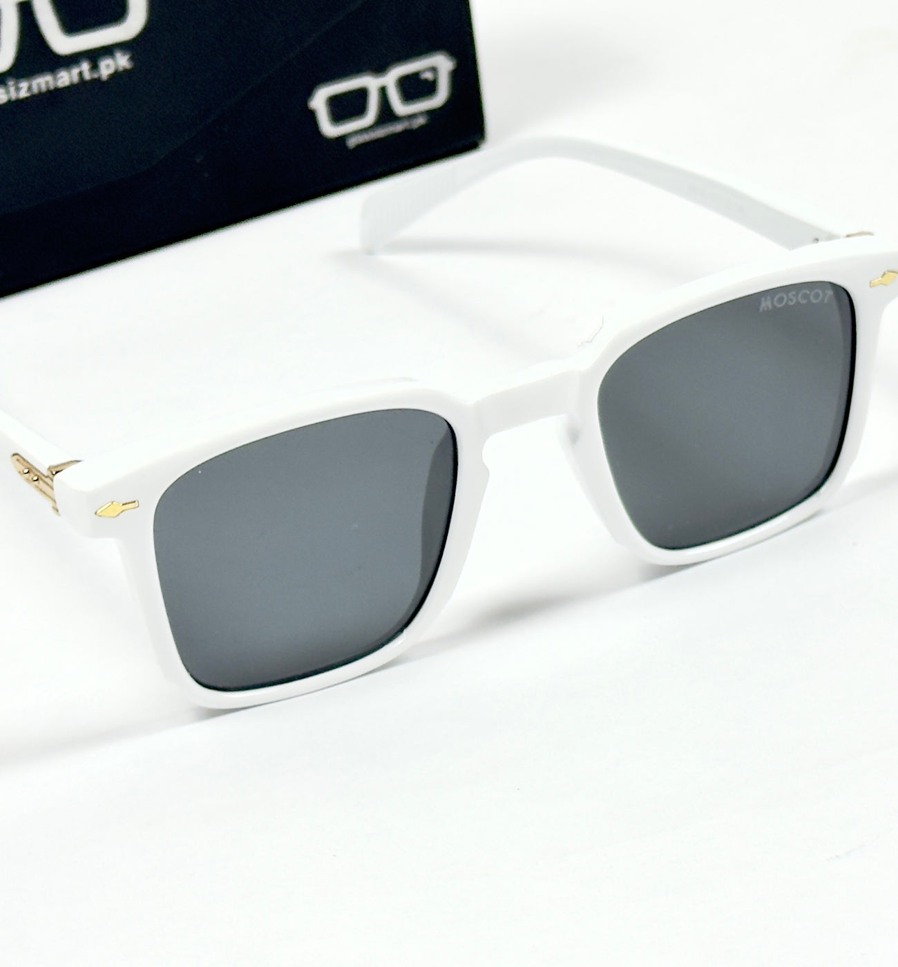 Moscot – 6018 – 49 - White Black – Acetate  – Sunglasses - Unisex