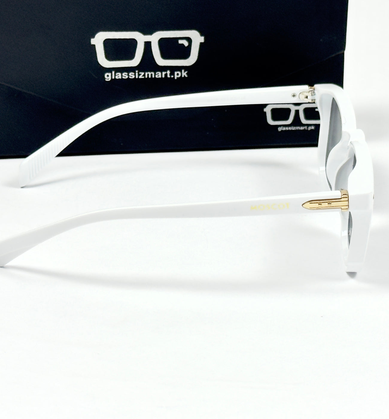 Moscot – 6018 – 49 - White Black – Acetate  – Sunglasses - Unisex