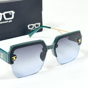 Chanel – 6003 – 52 – Green Blue – Acetate – Metal -  Sunglasses – Ladies
