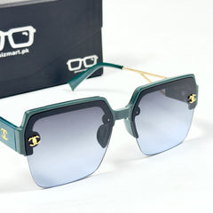 Chanel – 6003 – 52 – Green Blue – Acetate – Metal -  Sunglasses – Ladies