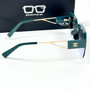 Chanel – 6003 – 52 – Green Blue – Acetate – Metal -  Sunglasses – Ladies