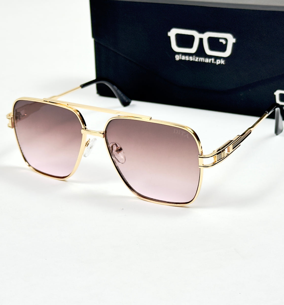 Dita – 30346 – 58 – Golden Maroon – Metal – Sunglasses – Unisex