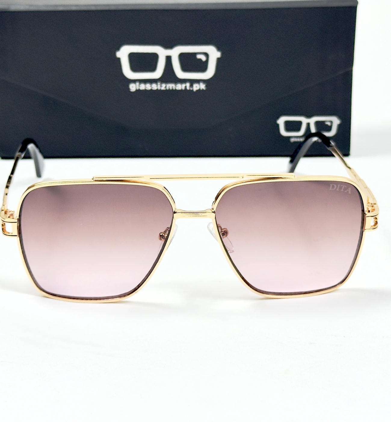 Dita – 30346 – 58 – Golden Maroon – Metal – Sunglasses – Unisex