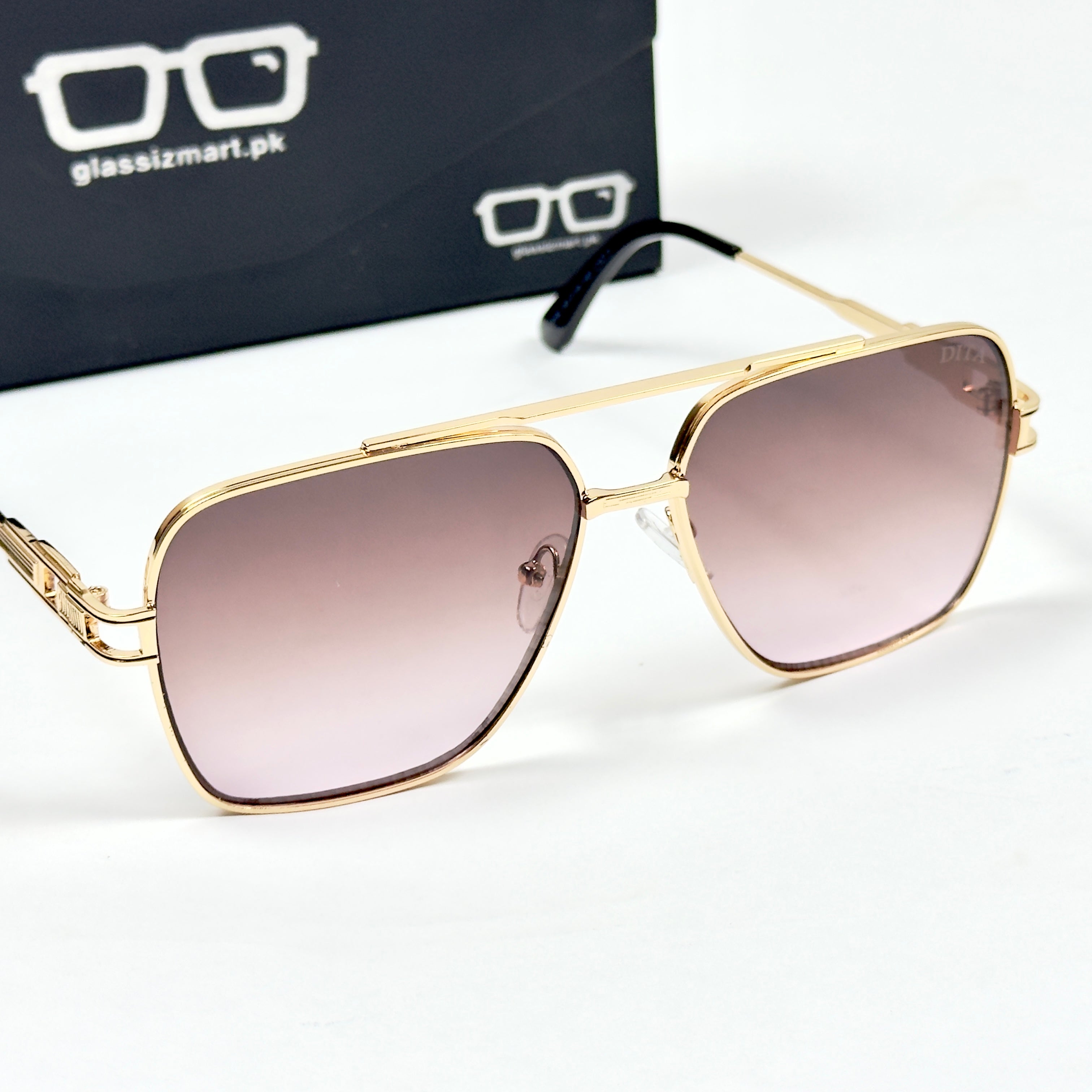 Dita – 30346 – 58 – Golden Maroon – Metal – Sunglasses – Unisex