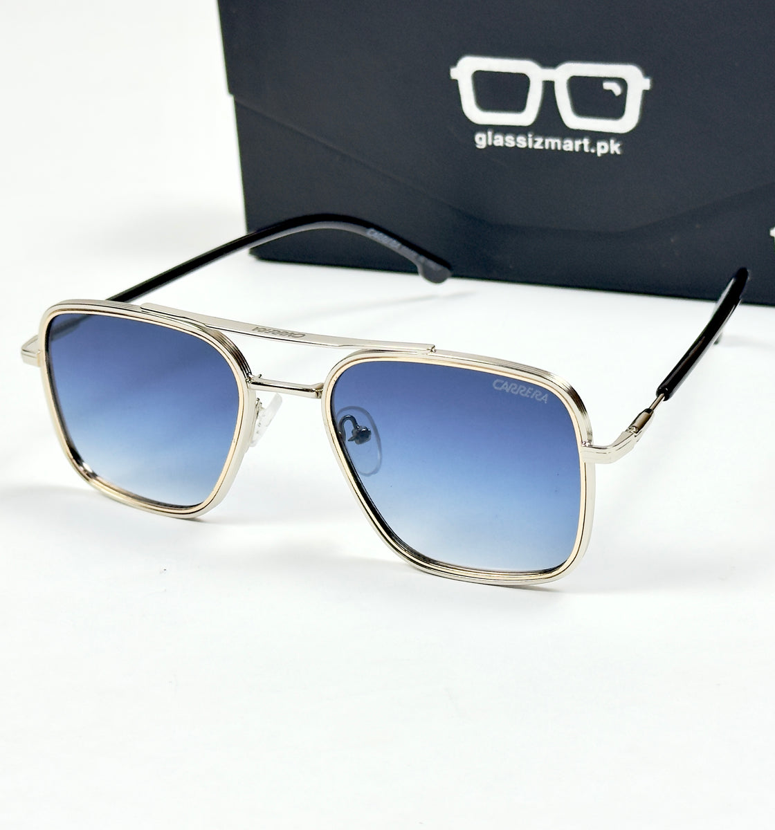 Carrera – 2029 - 58 – Silver Blue - Metal - Sunglasses – Unisex