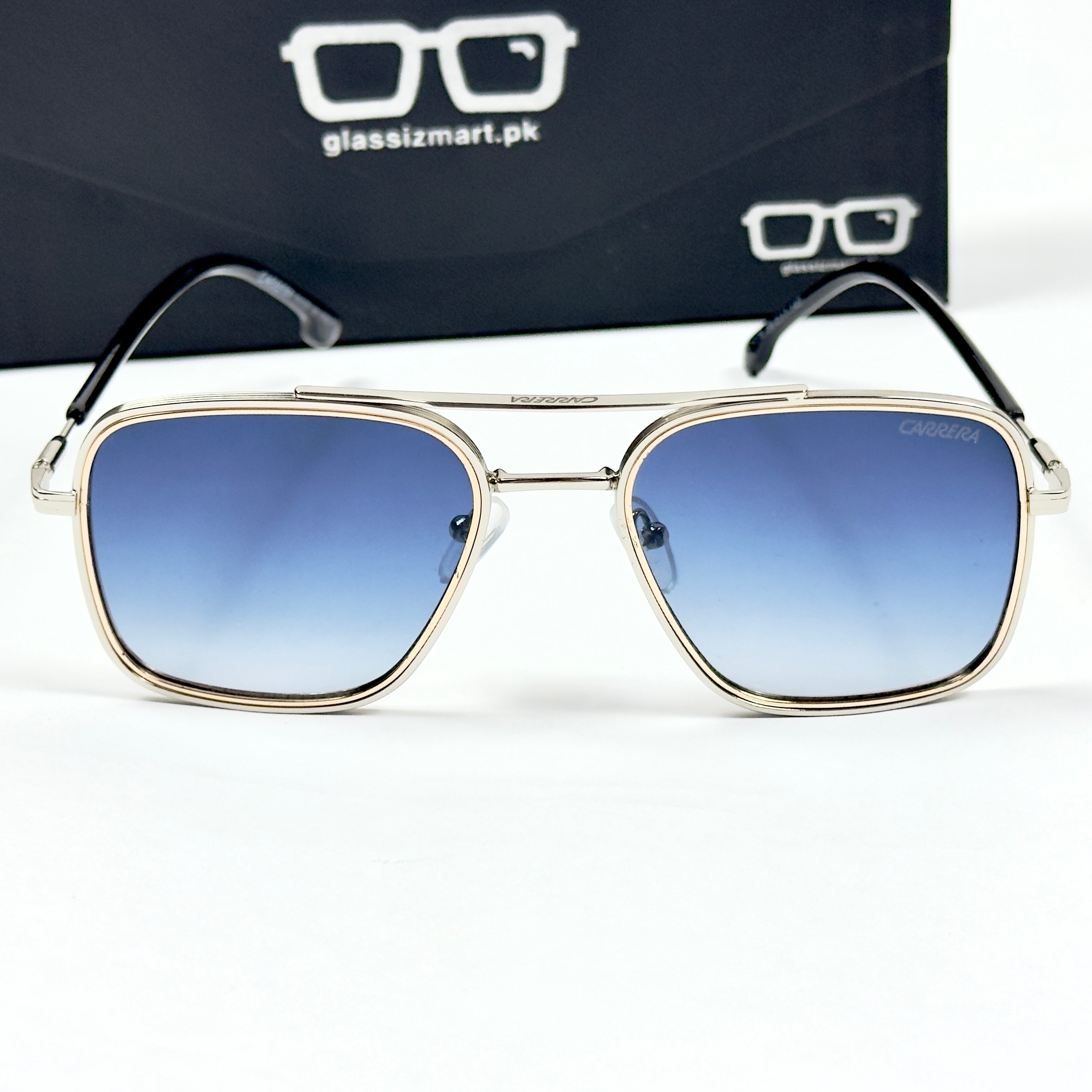 Carrera – 2029 - 58 – Silver Blue - Metal - Sunglasses – Unisex