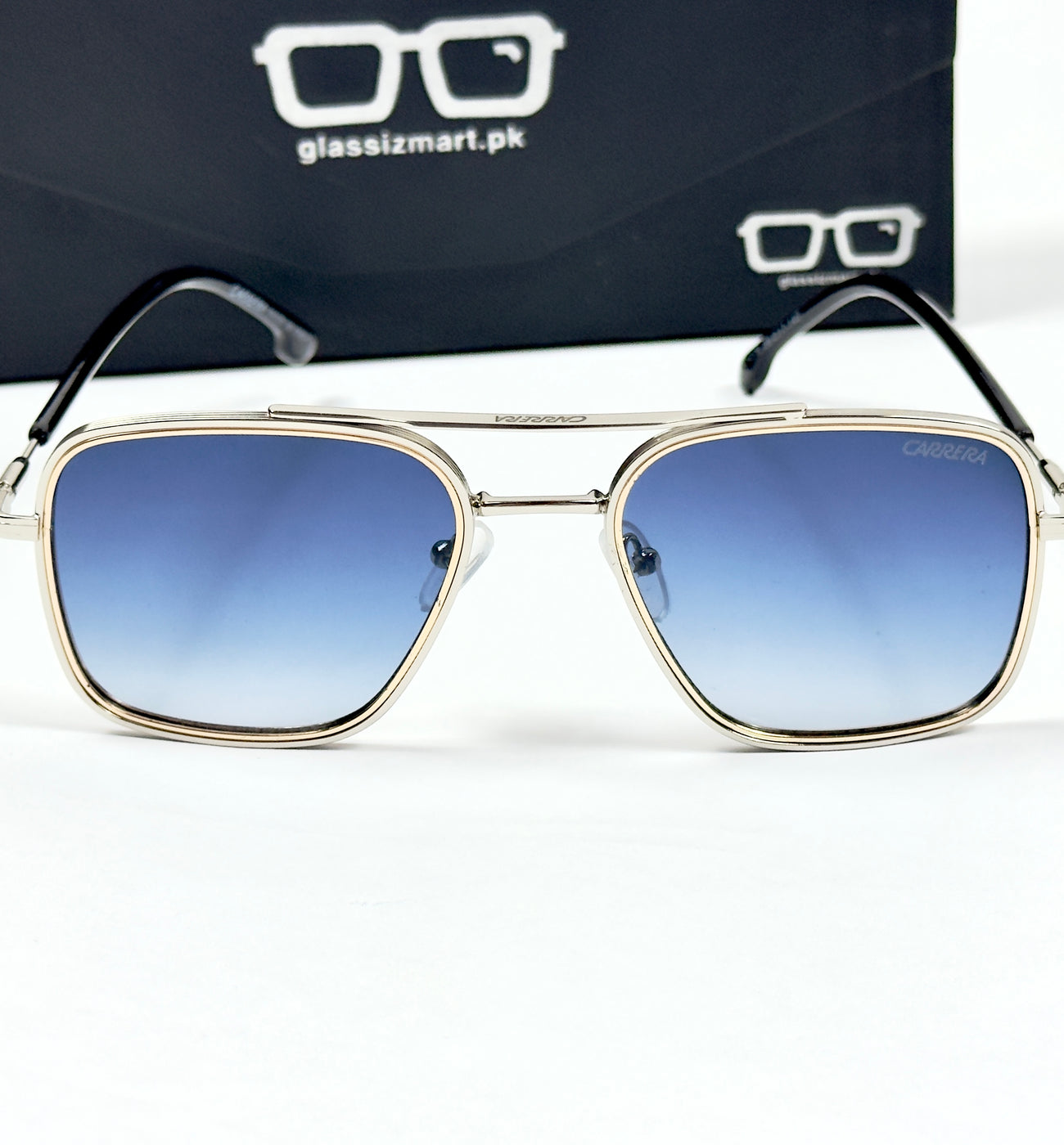Carrera – 2029 - 58 – Silver Blue - Metal - Sunglasses – Unisex