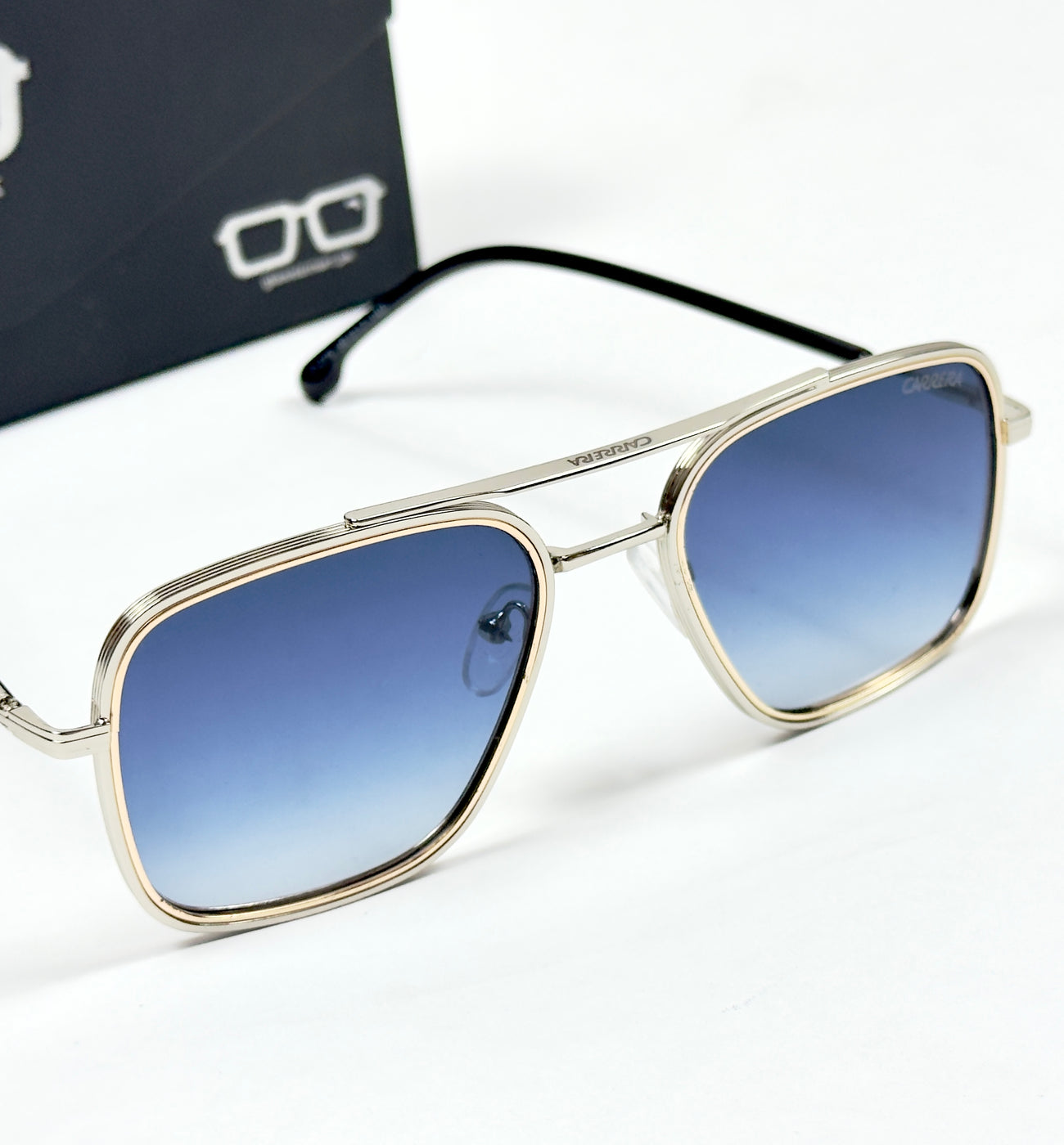 Carrera – 2029 - 58 – Silver Blue - Metal - Sunglasses – Unisex