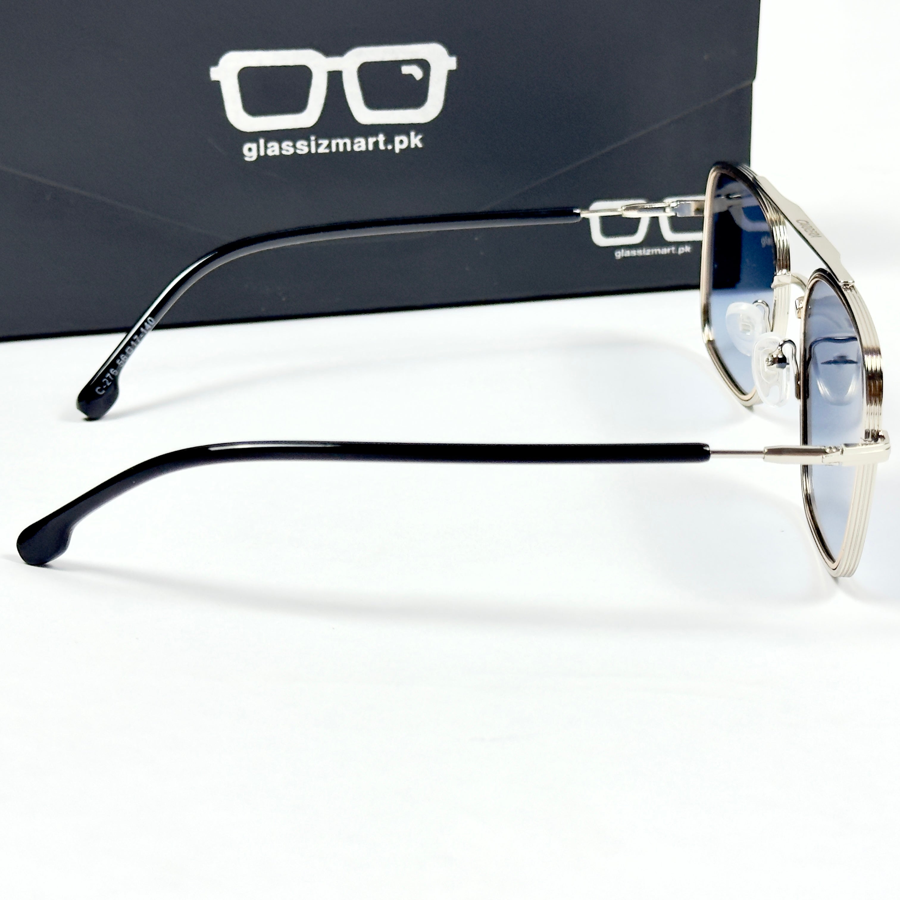 Carrera – 2029 - 58 – Silver Blue - Metal - Sunglasses – Unisex