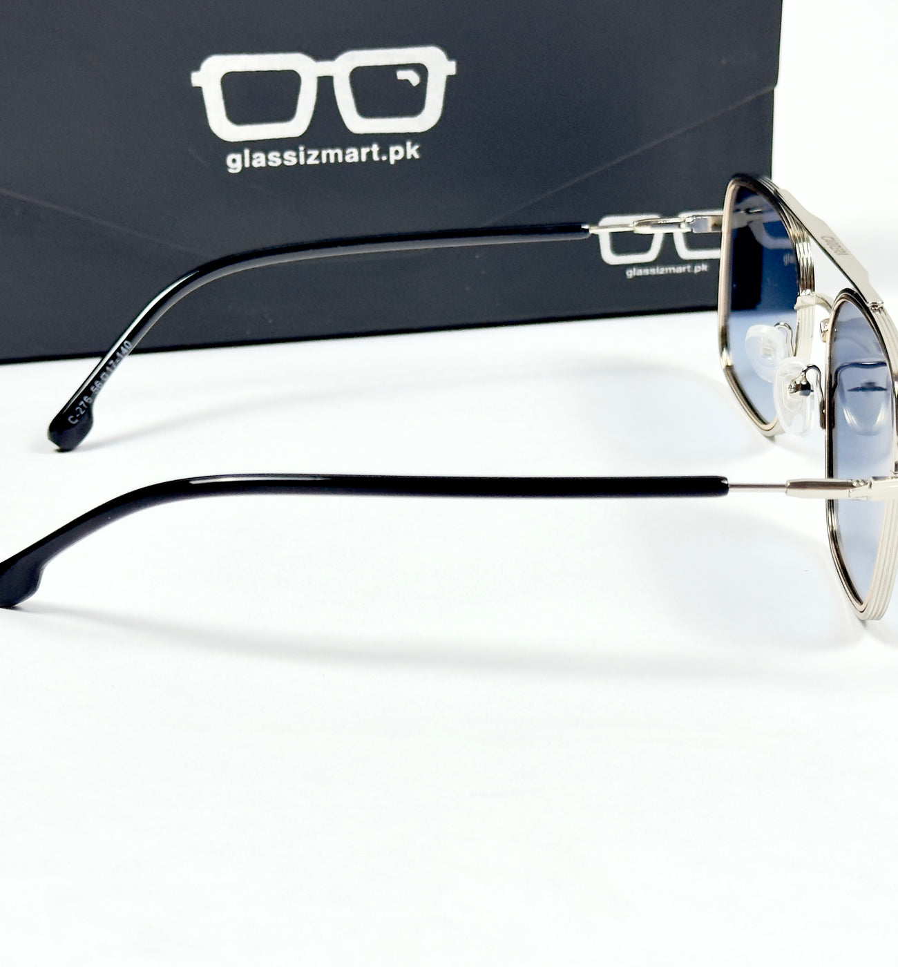 Carrera – 2029 - 58 – Silver Blue - Metal - Sunglasses – Unisex