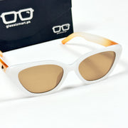 Gentle Monster – 9156 – White Brown – Acetate – Oval – Sunglasses - Ladies