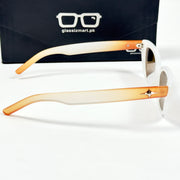 Gentle Monster – 9156 – White Brown – Acetate – Oval – Sunglasses - Ladies